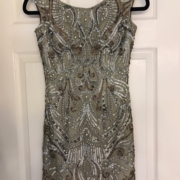 Shail K NYE Short Sparkly Beaded Party Dress - Picture 2 of 4